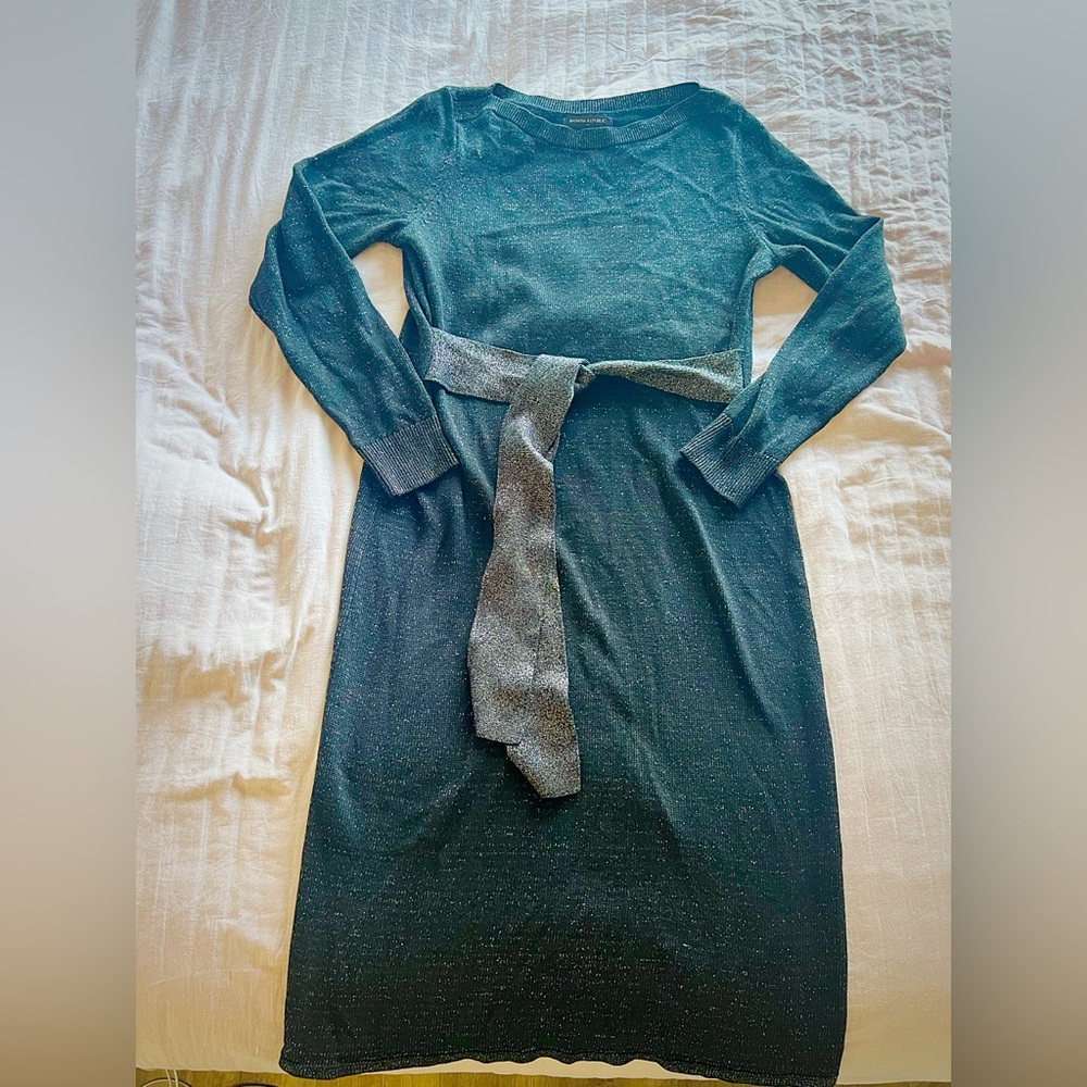 Banana Republic Black Knit Dress with lurex